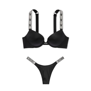 Комплект Very Sexy Smooth Shine Strap Black Push Up Bra set