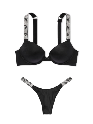 Комплект Very Sexy Smooth Shine Strap Black Push Up Bra set