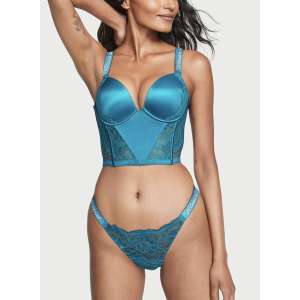 Комплект белья Very Sexy Shine Strap Lace Push-Up Corset Top Bra set Evening Tide