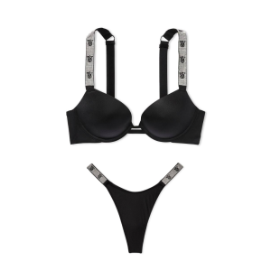 Комплект Very Sexy Shine Strap Black Push Up Bra set logo VS