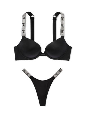 Комплект Very Sexy Shine Strap Black Push Up Bra set logo VS