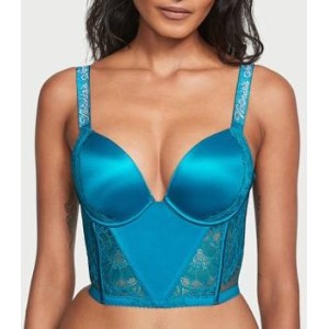 Комплект белья Very Sexy Shine Strap Lace Push-Up Corset Top Bra set Evening Tide