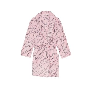 Плюшевий Халат Victoria's Secret Short Cozy Robe Pretty Blossom Script