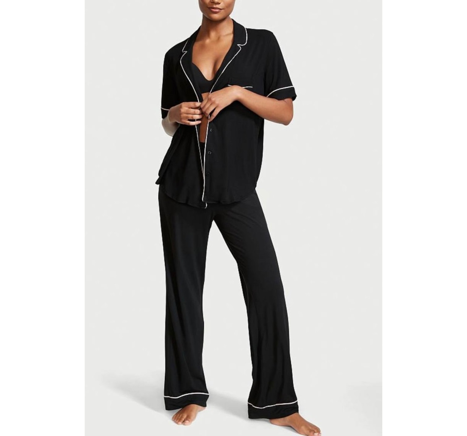 Пижама Victoria’s Secret Black Modal Short Pj Set