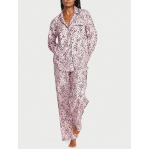 Пижама Victoria’s Secret Flannel Long Pajama Set Babydoll Tiny Hearts