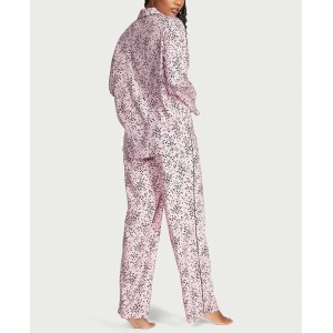 Пижама Victoria’s Secret Flannel Long Pajama Set Babydoll Tiny Hearts