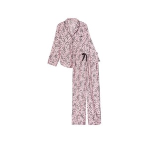 Пижама Victoria’s Secret Flannel Long Pajama Set Babydoll Tiny Hearts