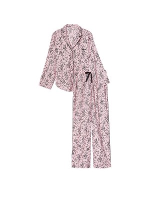 Пижама Victoria’s Secret Flannel Long Pajama Set Babydoll Tiny Hearts