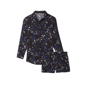 Пижама Victoria’s Secret Flannel Long-Sleeve PJ Set Stars print