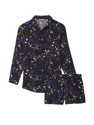 Пижама Victoria’s Secret Flannel Long-Sleeve PJ Set Stars print