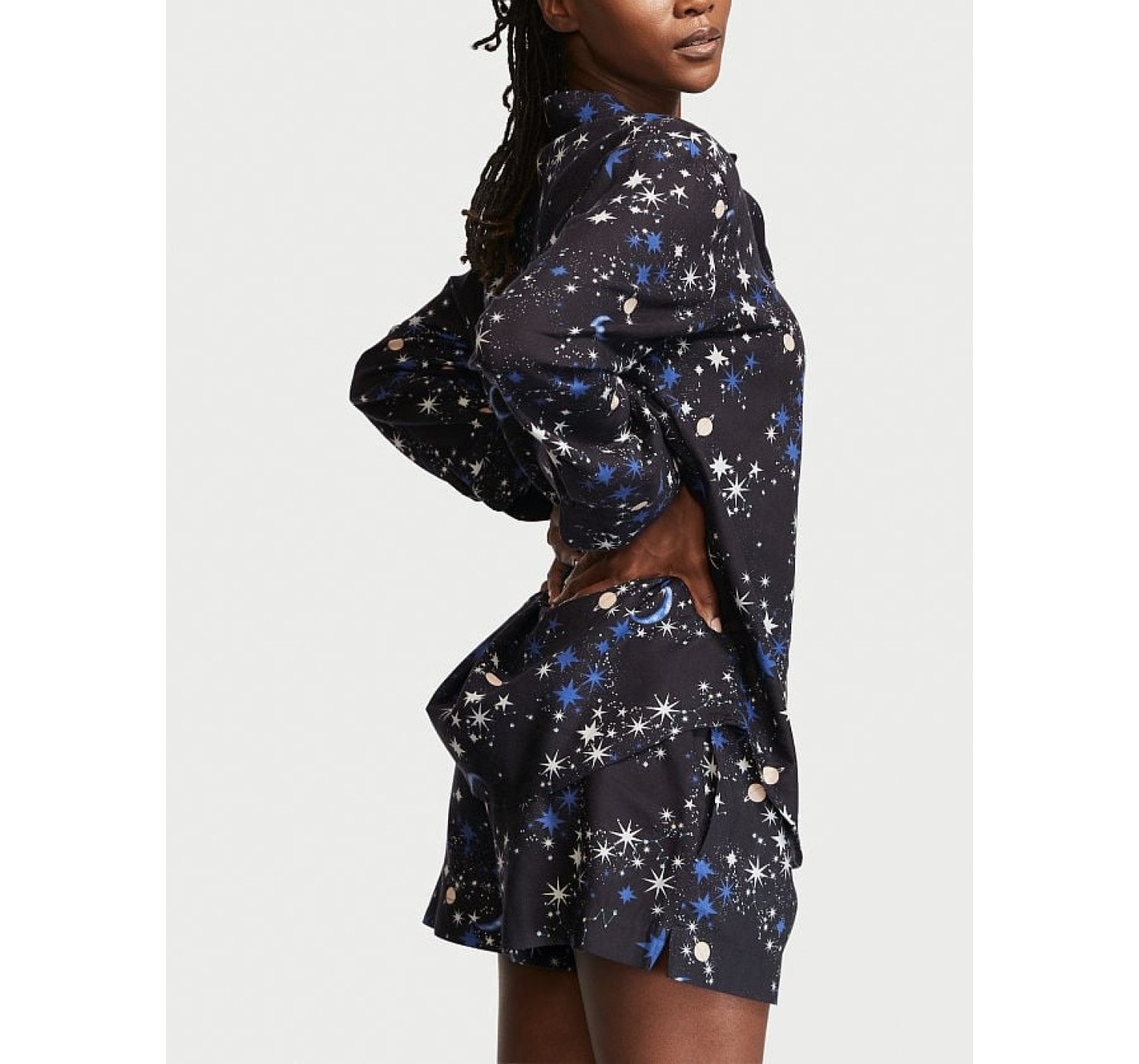Пижама Victoria’s Secret Flannel Long-Sleeve PJ Set Stars print