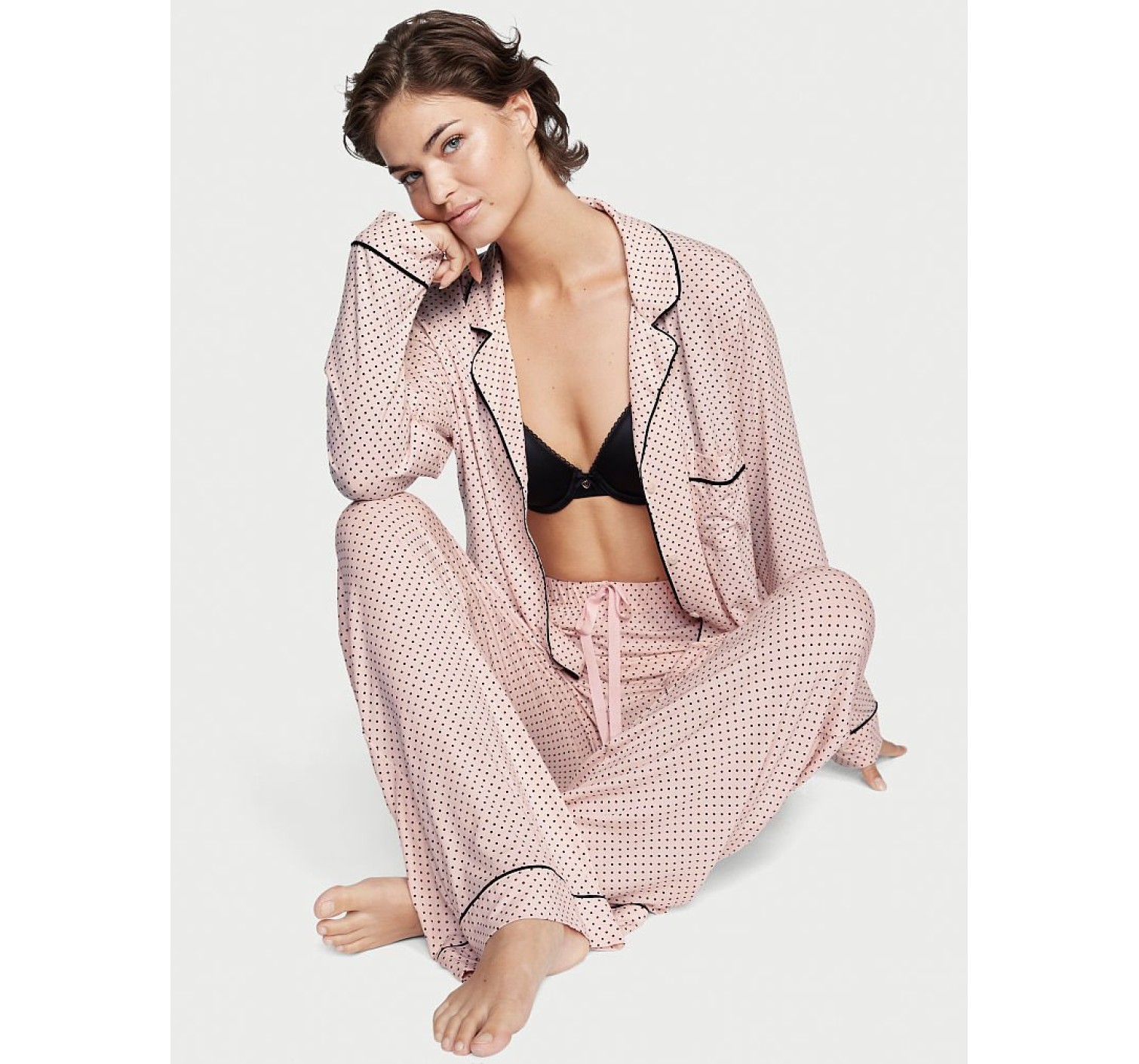 Пижама Modal Long Pajama Set Purest Pink Dot