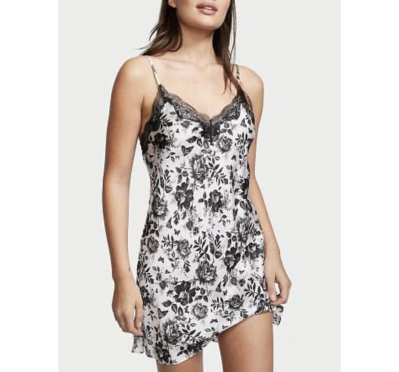 Пеньюар Satin Slip Dress Floral print Victoria’s Secret