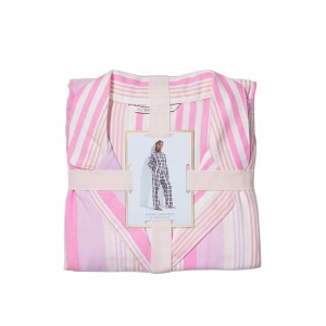 Пижама Victoria’s Secret Flannel Long PJ Set Babydoll Pink Stripe