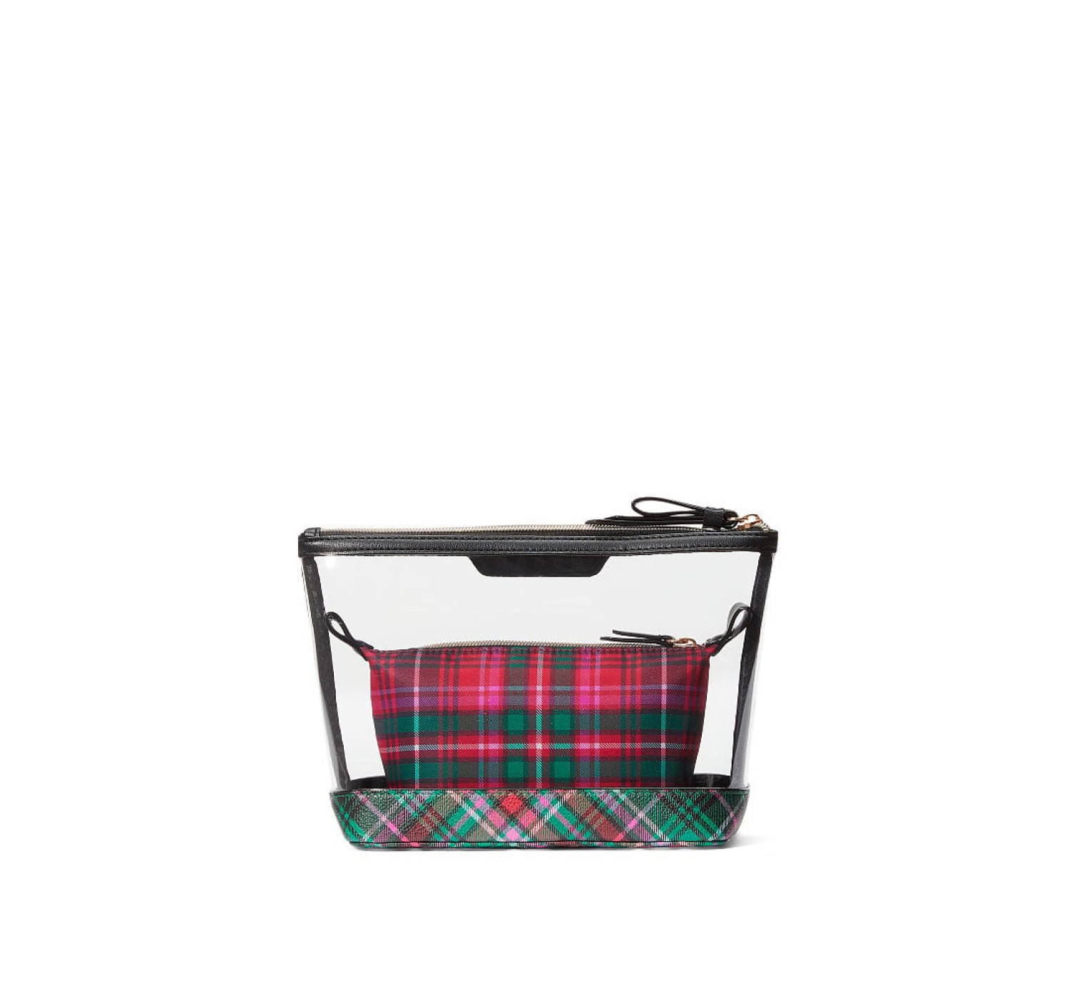 Косметичка Victoria’s Secret 2 в 1 AM PM Beauty Bag Duo Bright Tartan