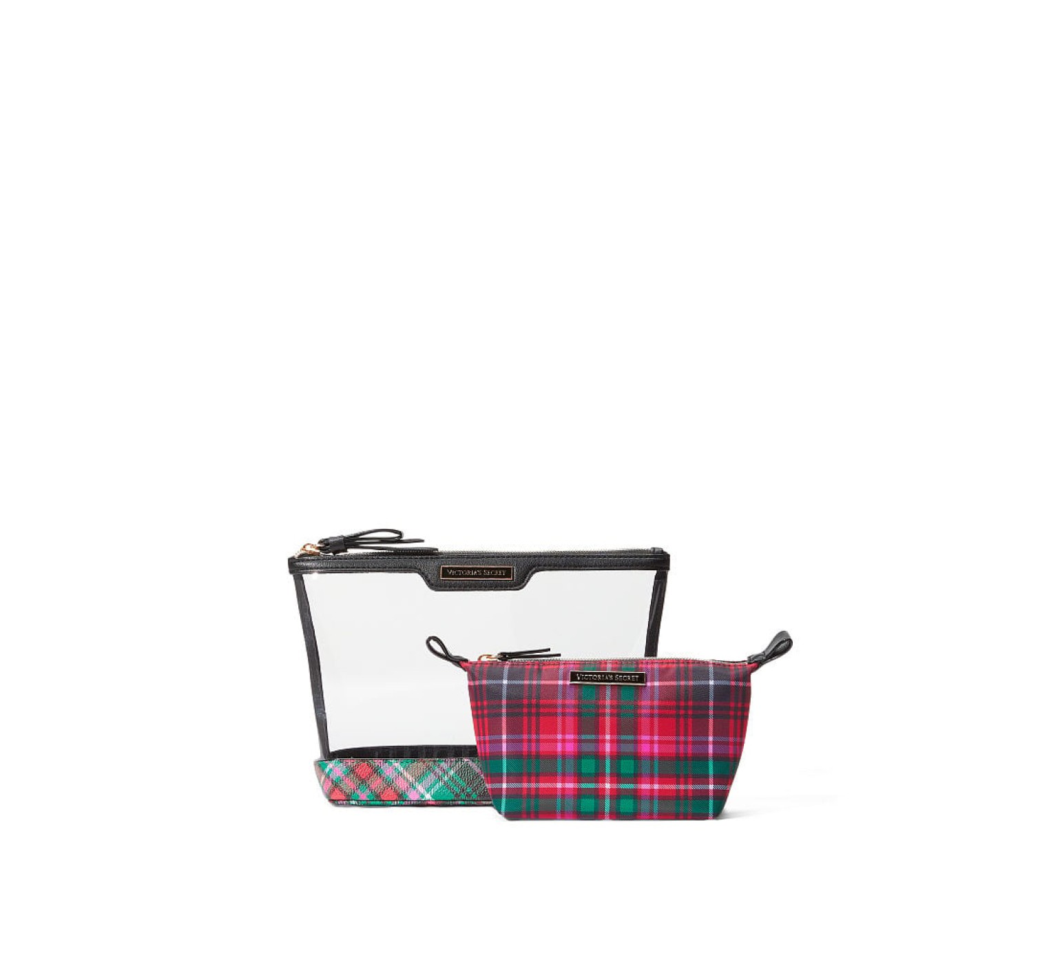 Косметичка Victoria’s Secret 2 в 1 AM PM Beauty Bag Duo Bright Tartan