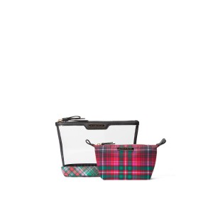 Косметичка Victoria’s Secret 2 в 1 AM PM Beauty Bag Duo Bright Tartan