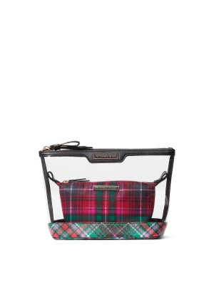 Косметичка Victoria’s Secret 2 в 1 AM PM Beauty Bag Duo Bright Tartan