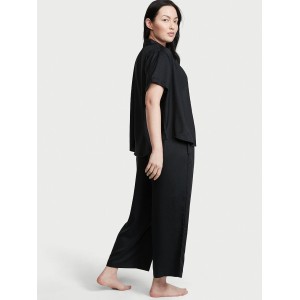Пижама Victoria’s Secret Satin PJ Set Black