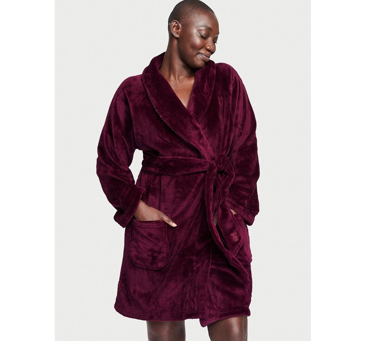 Плюшевый Халат Victoria's Secret Short Cozy Robe Kir