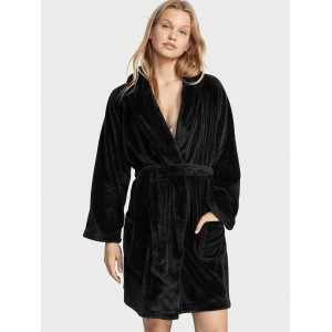 Халат Виктория Сикрет Black Logo Short Cozy Robe