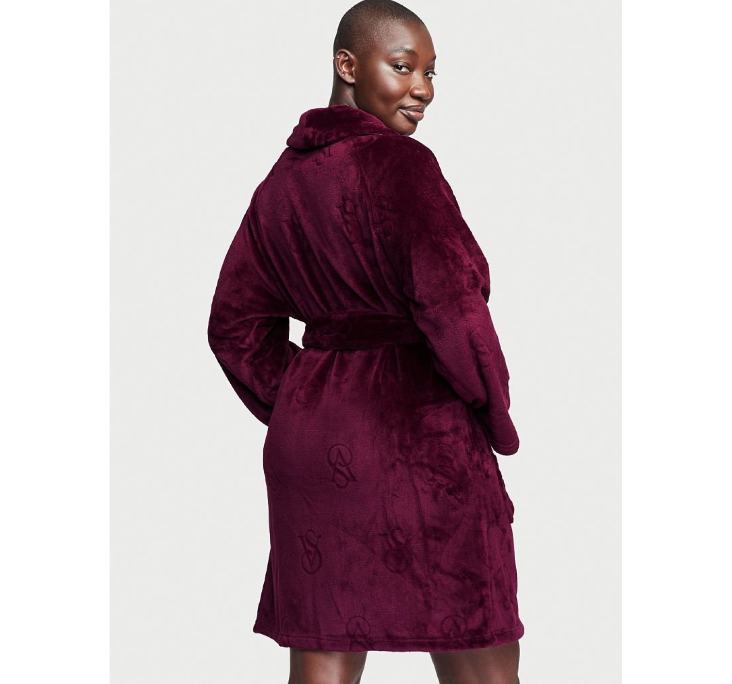 Плюшевый Халат Victoria's Secret Short Cozy Robe Kir