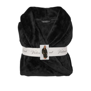 Халат Виктория Сикрет Black Logo Short Cozy Robe