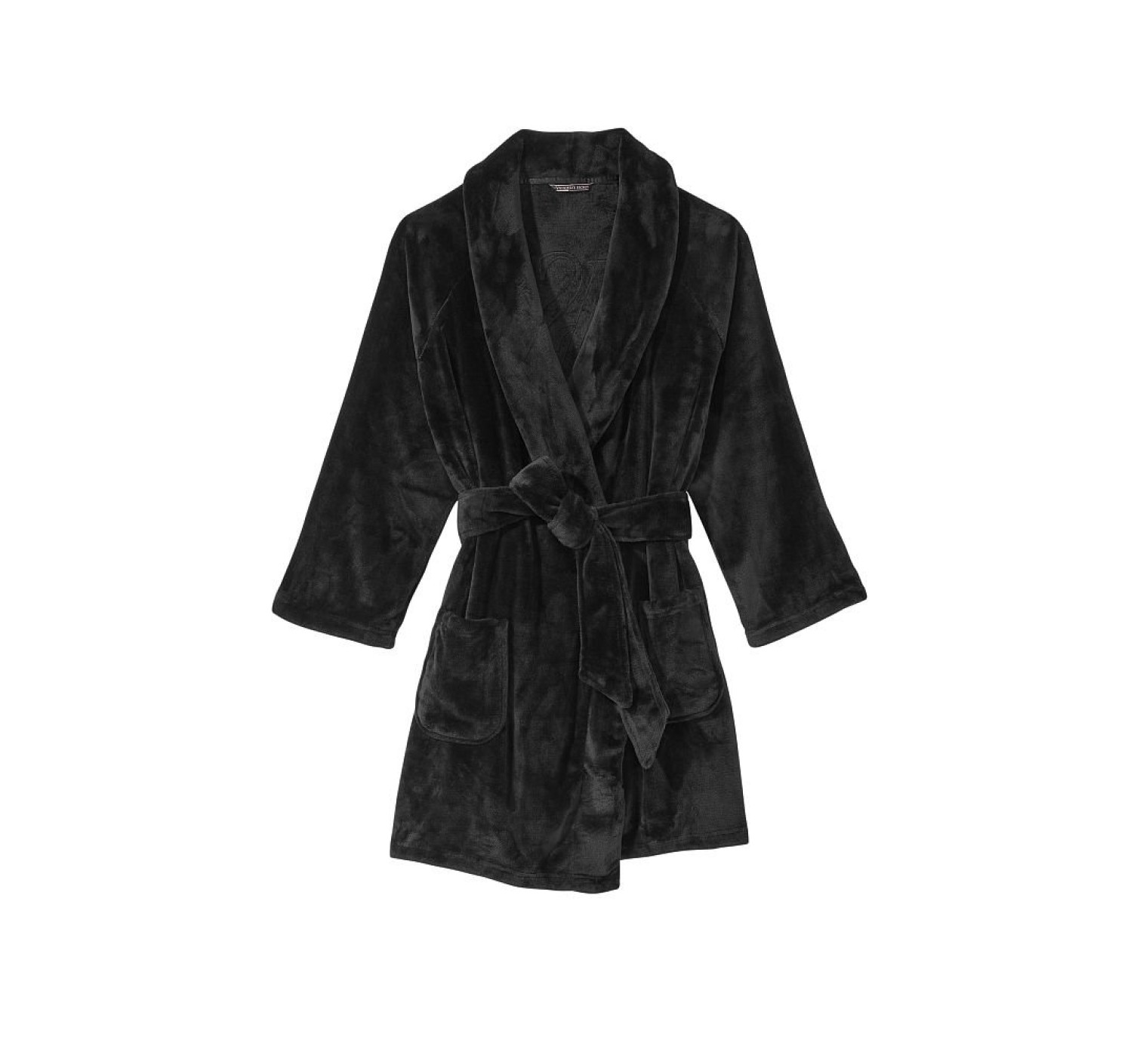 Халат Виктория Сикрет Black Logo Short Cozy Robe