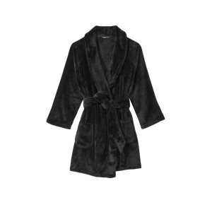 Халат Виктория Сикрет Black Logo Short Cozy Robe