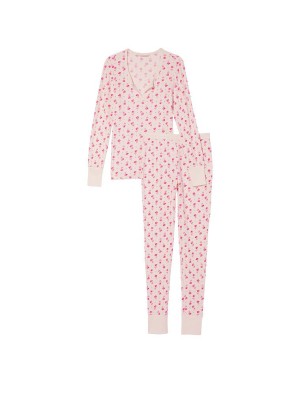 Пижама Thermal Long Pajama Set Pink Rose Dot