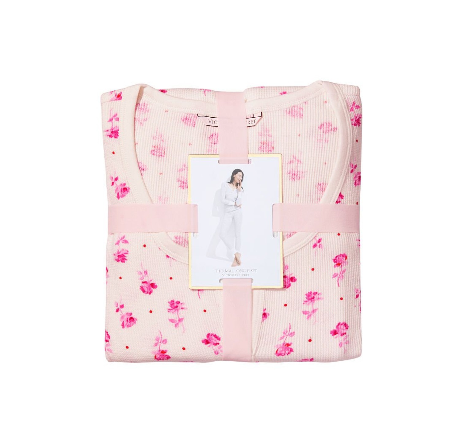 Пижама Thermal Long Pajama Set Pink Rose Dot