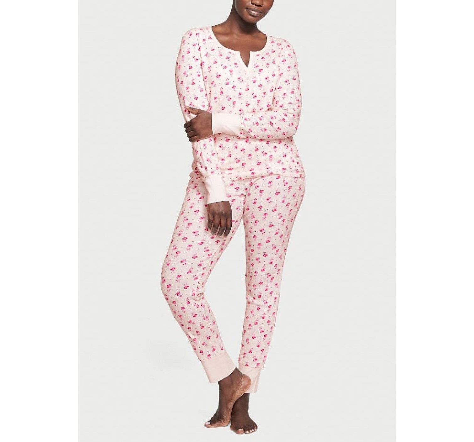 Пижама Thermal Long Pajama Set Pink Rose Dot