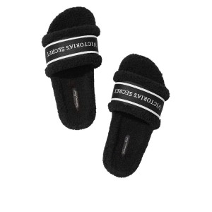 Домашние тапочки Victoria's Secret Black Slippers