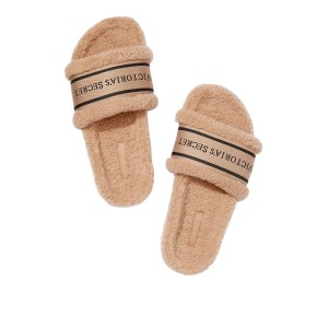 Домашние тапочки Victoria's Secret Beige Slippers