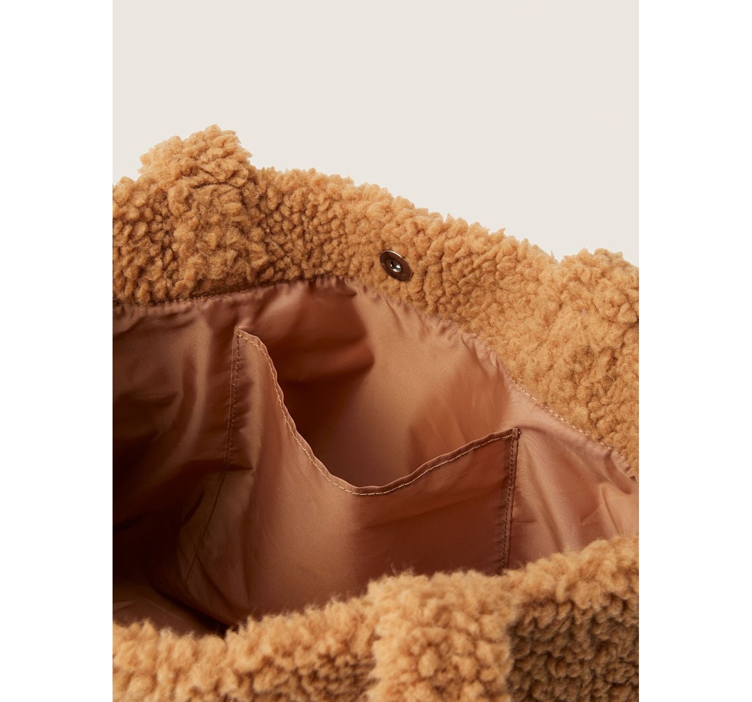 Сумка PINK Cozy Plush Fleece Tote Bag Sherpa Brown