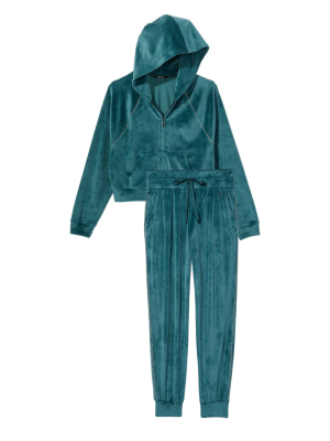 Велюровий спортивний костюм Вікторія Сікрет Diamanté Inset Velour Deepest Green