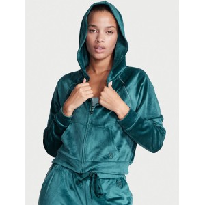 Велюровий спортивний костюм Вікторія Сікрет Diamanté Inset Velour Deepest Green