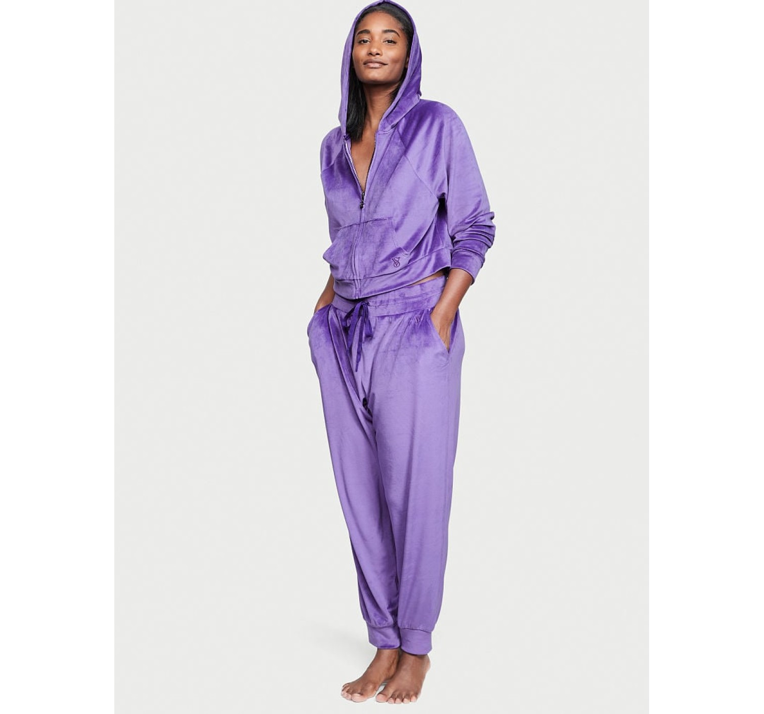 Велюровий спортивний костюм Вікторія Сикрет Brilliant Purple Velour