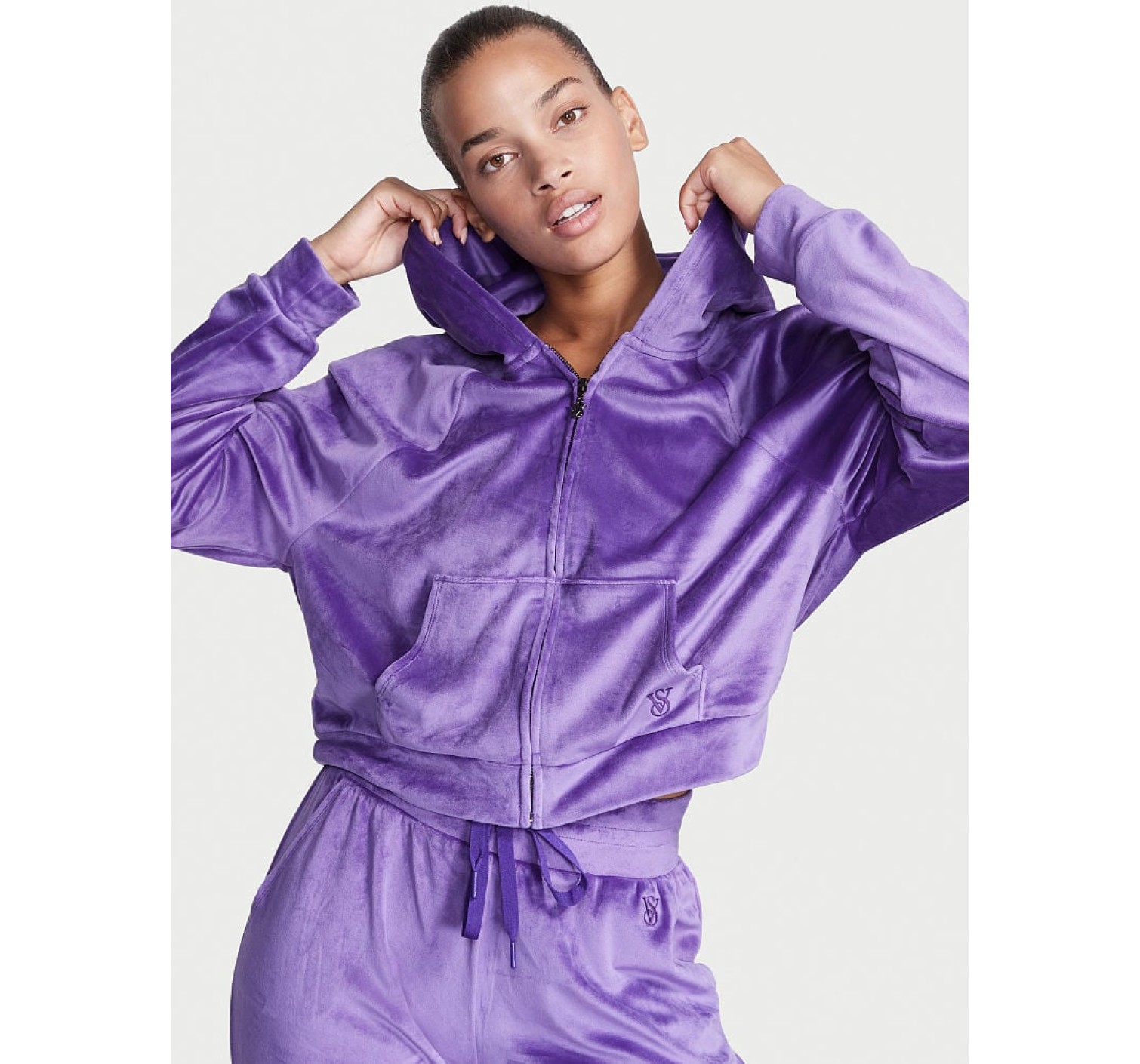 Велюровий спортивний костюм Вікторія Сикрет Brilliant Purple Velour