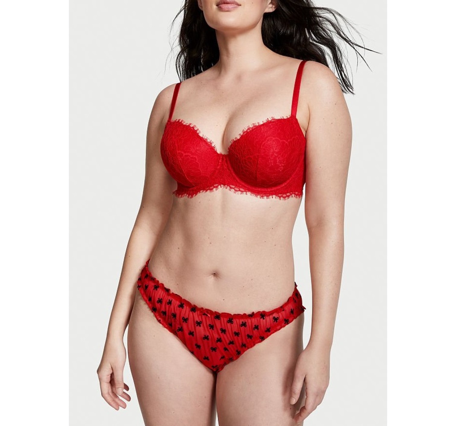 Трусики чикини DREAM ANGELS Ruffle Mesh Cheekini Panty