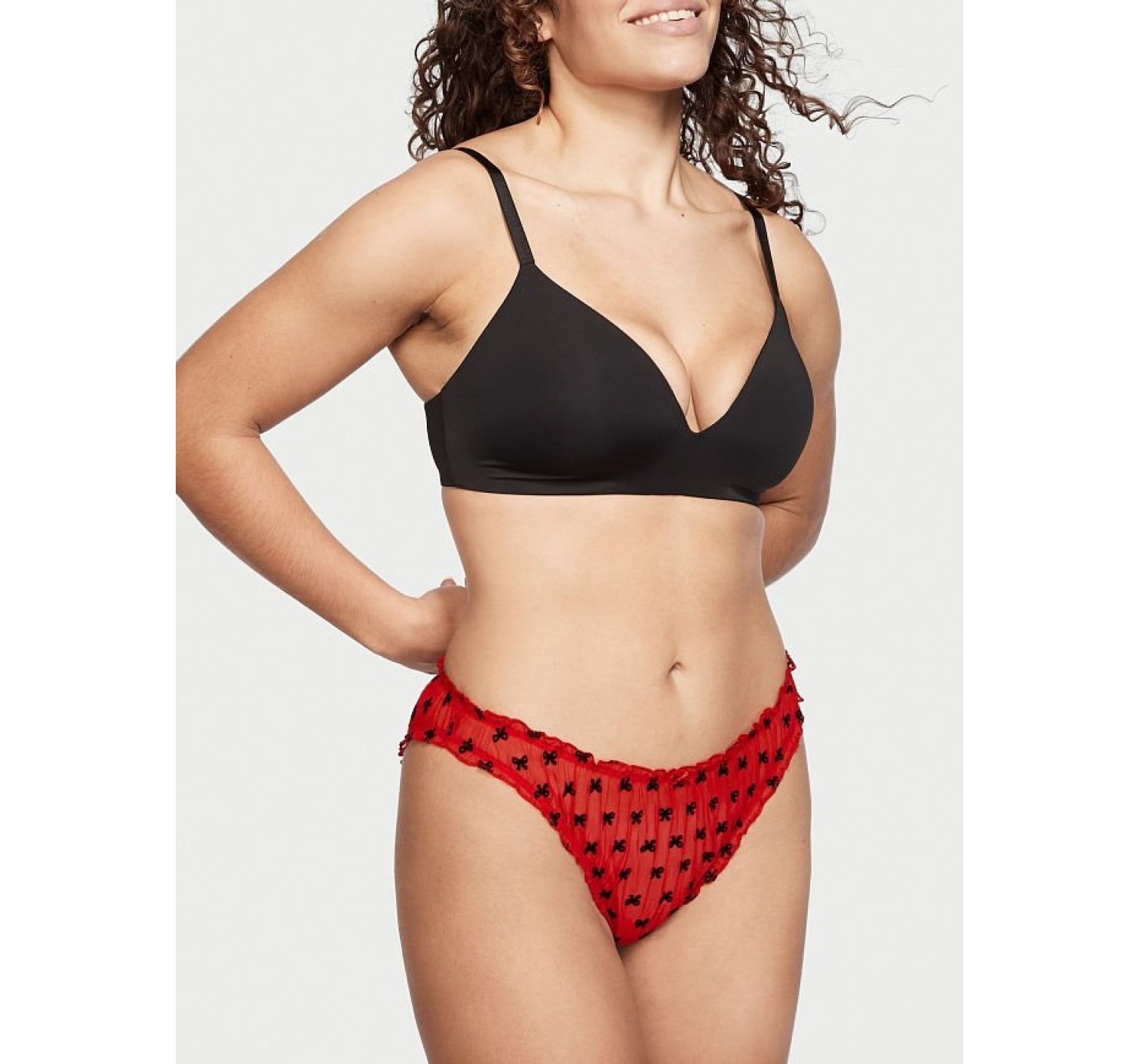 Трусики чикини DREAM ANGELS Ruffle Mesh Cheekini Panty