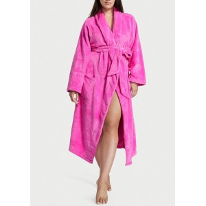 Плюшевый Халат Victoria's Secret Plush Long Robe Summer Pink