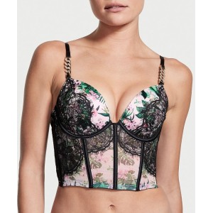 Комплект белья Very Sexy Rhinestone Chain Strap Push-Up Corset Top