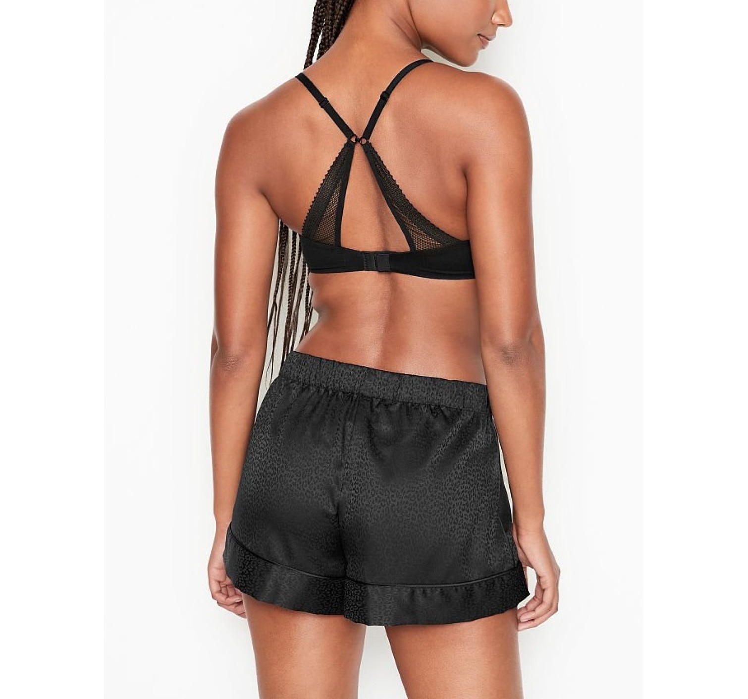 Піжама VS Cami Short PJ Set Satin Black