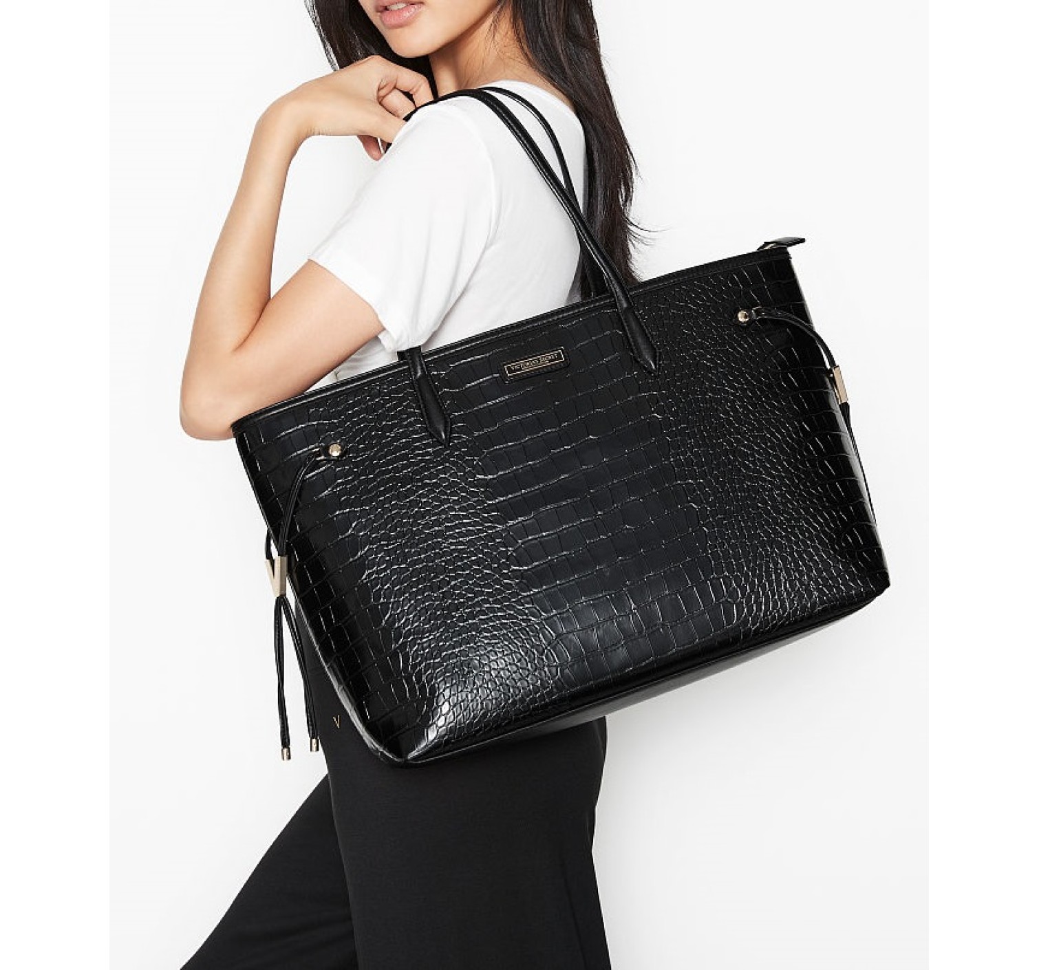 Сумка Victoria`s Secret Getaway Travel Tote Midnight Croc