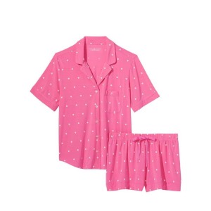 Пижама Victoria’s Secret Modal Short PJ Set Pink Hearts