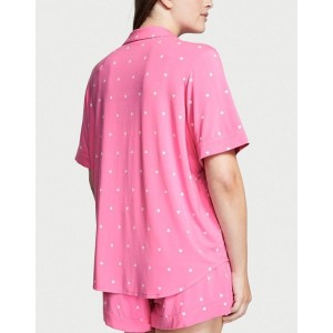 Пижама Victoria’s Secret Modal Short PJ Set Pink Hearts
