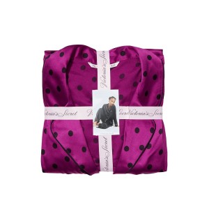 Пижама The Satin Long PJ Set Raspberry Cooler Dot
