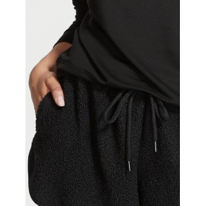 Пижама Plush Fleece Long-Sleeve Modal PJ Set Black