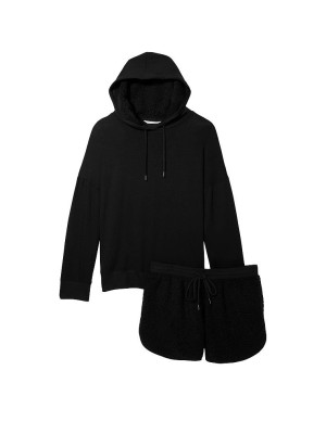 Пижама Plush Fleece Long-Sleeve Modal PJ Set Black